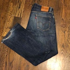 Blue vintage jeans
